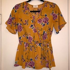Siena Sky floral top